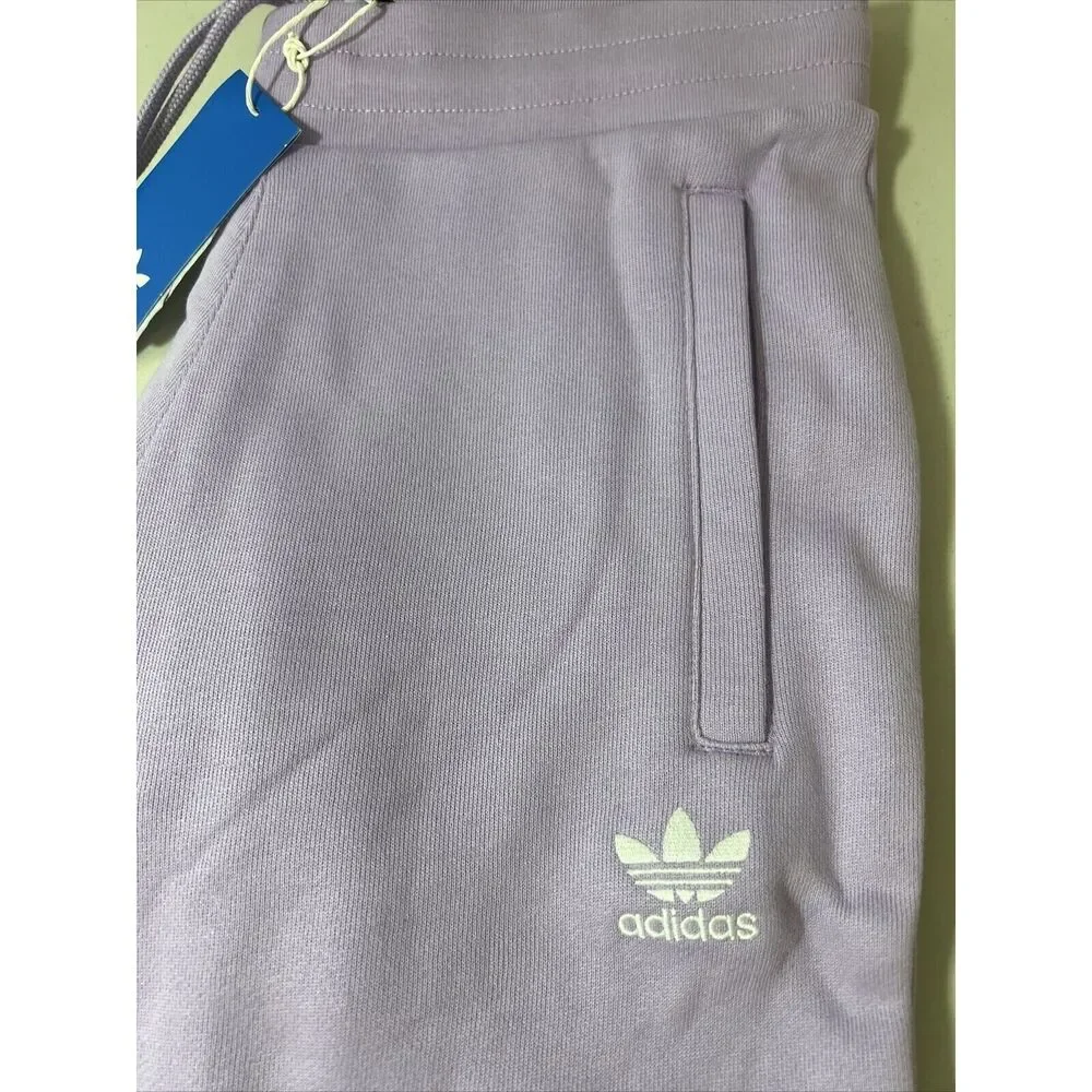 NEW NWT ADIDAS ORIGINALS 270 TREFOIL ESSENTIALS PANTS PURPLE GLOW MEDIUM DV1538